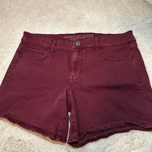 American eagle twill midi shorts